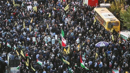 ایران بھر میں صیہونی حکومت کے جرائم کی مذمت میں مظاہرے