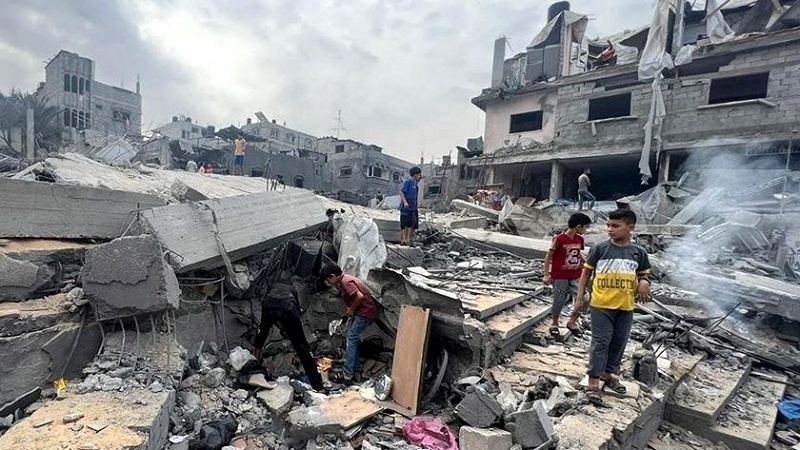 غزہ پر غاصب فوج کی بمباری میں 2 ہزار سے زیادہ اسکولی بچے شہید