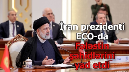 İran prezidenti ECO-da Fələstin şəhidlərini yad etdi