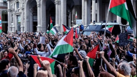  خۆپیشاندانە جیهانییەکانی لایەنگرانی فەلەستین، دەربڕی ناکاریگەریی هەڕەشەکانی ڕۆژئاوا لەدژی فەلەستینە