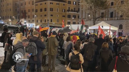 ڕێزگرتن لە بیرەوەری منداڵە شەهیدەکانی غەززە لە ئیتالیا بەدروشمی بایکۆتکردنی ئیسڕائیل