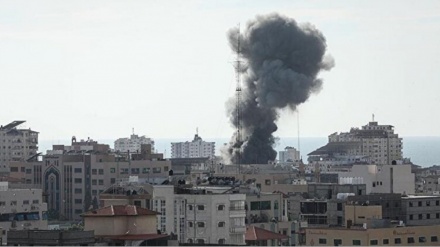غزہ میں صیہونی بمباری سے الازہر یونیورسٹی کی مکمل تباہی (ویڈیو)