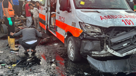 Izraelski režim pogodio ambulantna kola pred bolnicom, UN „užasnut“