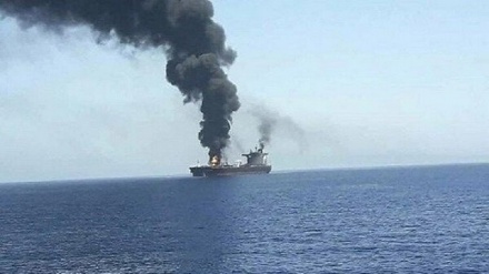 آبنائے باب المندب میں صیہونی حکومت کے بحری جہاز پر حملہ