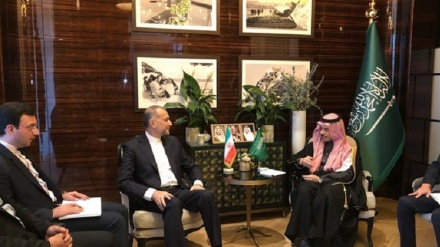 دیدارووتووێژی ئەمیرعەبدوڵڵاهیان ووەزیری دەرەوەی عەرەبستان لە ژنێڤ