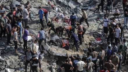 صیہونی فوجیوں کی غزہ پر وحشیانہ بمباری، 24 گھنٹوں میں 700 فلسطینی شہید