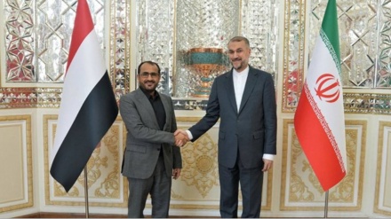 ایران کے وزیرخارجہ اور یمن کی تحریک انصاراللہ کے ترجمان کی ملاقات، یمن کے اقدامات کی قدردانی 