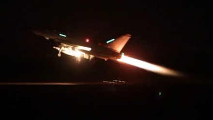 یمن پر امریکا اور برطانیہ کے فضائی حملے (ویڈیو) 