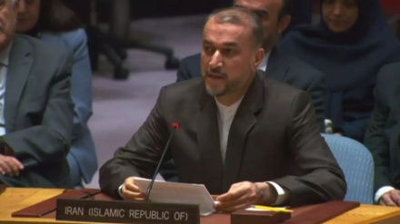سلامتی کونسل کے  اجلاس میں ایرانی وزیرخارجہ کا خطاب، غزہ میں فوری جنگ بندی پر زور