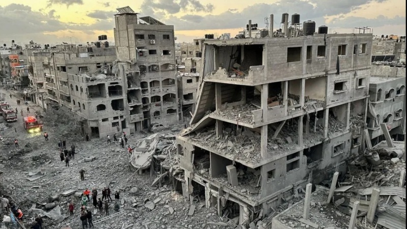 غزہ پر وحشیانہ صیہونی بمباری، چوبیس گھنٹے میں 187 فلسطینی شہید اور 377 زخمی