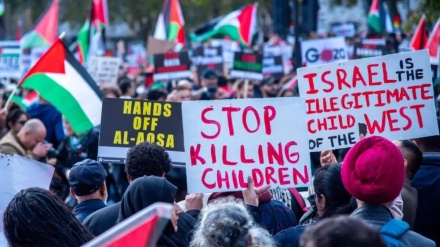 بەردەوام بوونی ڕێپێوانەکانی لاگرانی فەلەستین لە سەرانسەری جیهاندا