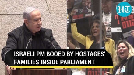 اسرائیلی قیدیوں کے خاندان والوں نے اسرائیلی پارلیمنٹ پر دھاوا بول دیا، اجلاس روکنا پڑا