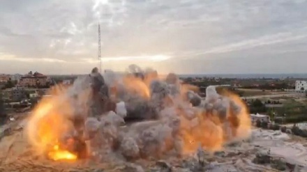 وێرانکرانی بینای زانکۆیەکی فەلەستینی و هەزاران ئاسەوارە مێژووییەکەی لەلایەن زایۆنییەکانەوە