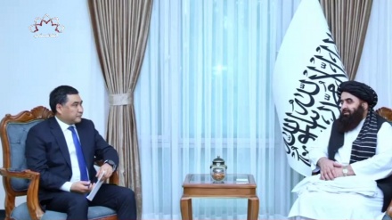 دیدار امیرخان متقی با وزیر اقتصاد قرقیزستان در کابل