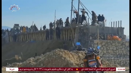 ساخت یک پل با حمایت مالی مردم فاریاب 