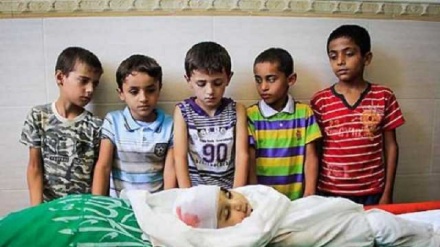 شەهیدکرانی پازدە منداڵی فەلەستینی لە کەمپی خانیونس