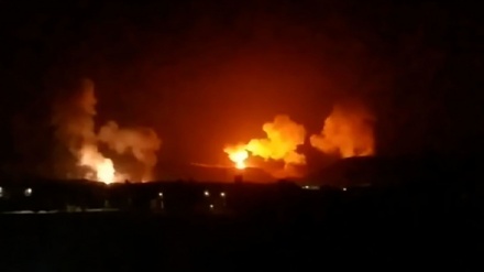 امریکہ اور برطانیہ کے یمن کے مختلف علاقوں پر ایک بار پھر فضائی حملے (ویڈیو) 