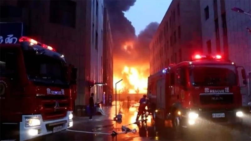 چین: دکانوں میں آگ لگنے سے 48 افراد ہلاک و زخمی