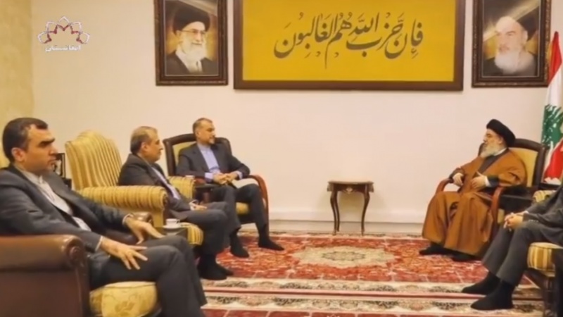 ایرانی وزیر خارجہ اور سید حسن نصراللہ کے درمیان اہم ملاقات