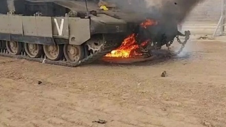  چەن ترۆمبیلی سەربازی و ئەفسەرێکی زایۆنی کەوتنە داوی قەسامەوە