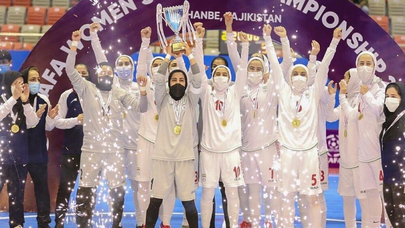 İranın qadınlardan ibarət futzal milli komandası CAFA çempionu oldu