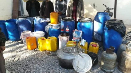 نابودی 12 هزار لیتر مشروبات الکولی و 40 کیلوگرام تریاک در بلخ