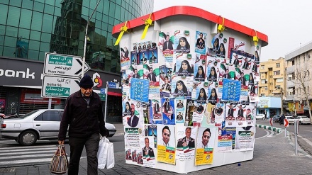 ایران کے پارلیمانی الیکشن  کے لئے تہران میں انتخاباتی مہم