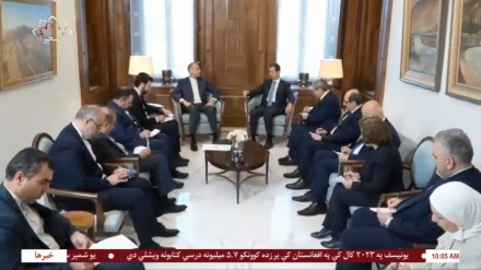 دیدار حسین امیر عبداللهیان با رئیس جمهور سوریه