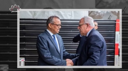 دیدار وزیر خارجه فلسطین با رییس سازمان جهانی صحت 