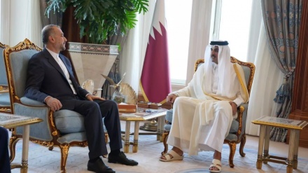 وزیر خارجه ایران با امیر قطر دیدار کرد