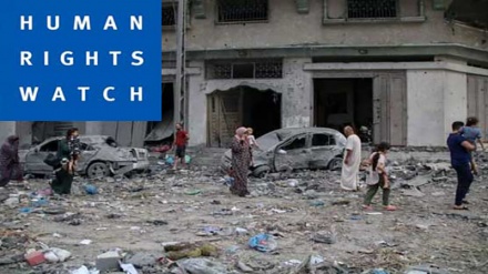 صیہونی فوجیوں نے بہت سے گھروں کو ان کے مکینوں کے ساتھ جلا دیا: ہیومن رائٹس واچ