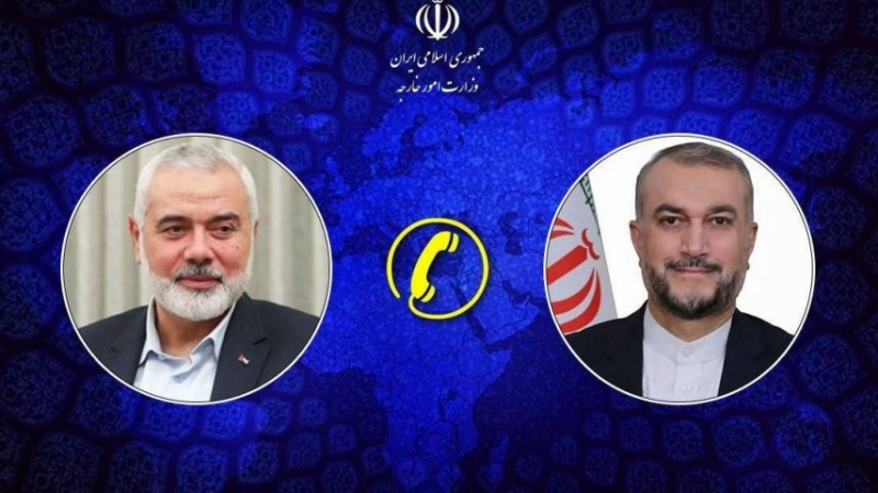 ایران کے وزیر خارجہ اور حماس کے رہنما اسماعیل ہنیہ کی ٹیلفونی گفتگو