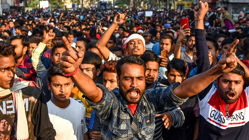 ہندوستان : شہریت کے نئے قانون کے نفاذ کے خلاف ملک گیر مظاہرے