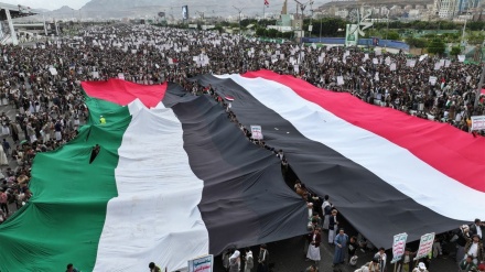 فلسطین کی حمایت میں یمنی عوام کی تاریخی ریلی (ویڈیو) 
