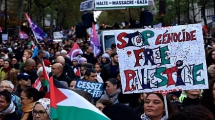 خۆپیشاندان لە بەرلین لەدژی بەرەکوژی لە غەززە