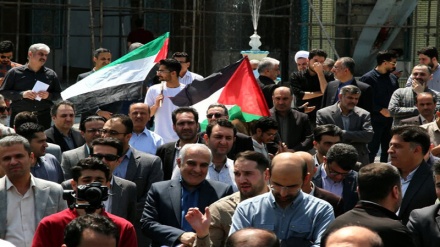 ایرانی طلباء و طالبات فلسطینیوں اورامریکی طلبہ تحریک کی حمایت میں میدان میں آ گئے