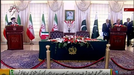 صدرایران اور پاکستان کی مشترکہ پریس کانفرنس - دونوں ملکوں کے درمیان 8 شعبوں میں مفاہمتی یادداشتوں پر دستخط  