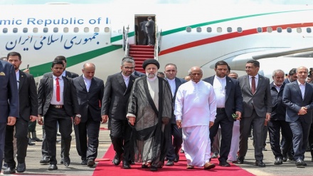صدر ابراہیم رئیسی ایک روزہ دورے پر سری لنکا پہنچ گئے