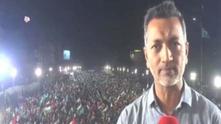کراچی میں شب یکجہتی غزه