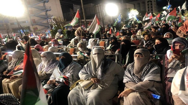 لاہور میں مظلوم فلسطینی عوام سے اظہار یکجہتی کے لئے غزہ مارچ کا انعقاد