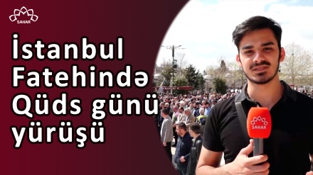 İstanbul Fatehində Qüds günü yürüşü