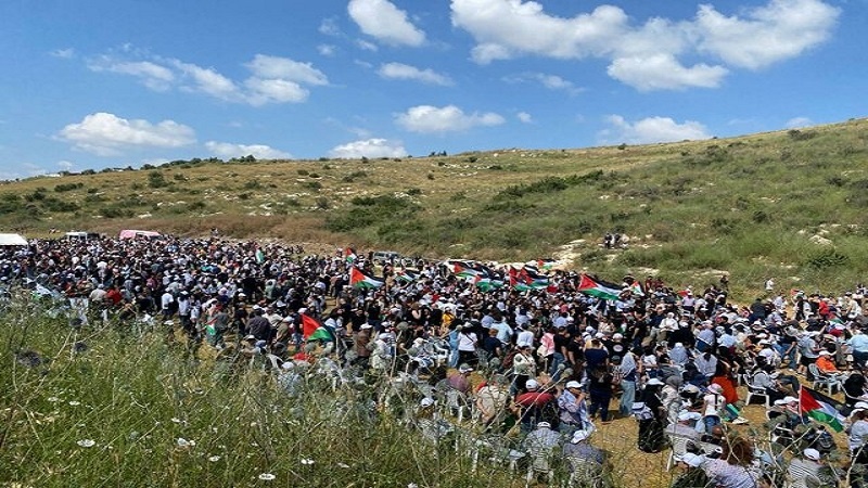 یوم نکبۃ کے موقع پر ہزاروں فلسطینی باشندوں کی 