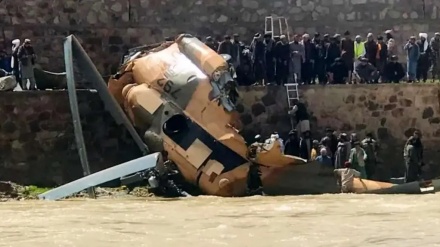  یک چرخبال وزارت دفاع در غور سقوط کرد