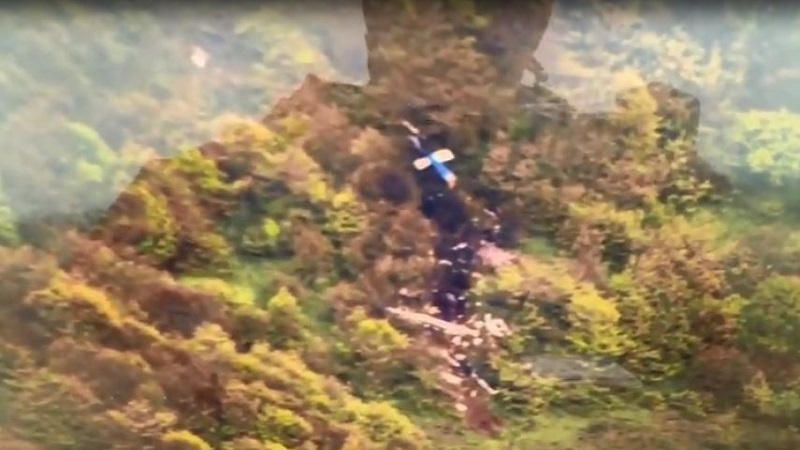 پارچەکانی کۆپتەرەکە لەلایەن تیمی خۆفڕەوە دۆزرایەوە/ هیچ نیشانەیە لەزێندووبوونی سەرنشینانی کۆپتەرەکە نابینرێت