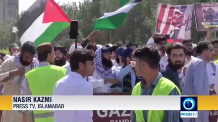 Xwenîşandana xelkê Pakistanê bona piştgîriya ji xelkê Filistînê