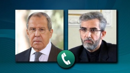 ایران اور روس کے وزرائے خارجہ کی ٹیلیفونی گفتگو