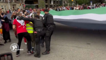 Toronto polisi Fələstin tərəfdarlarına hücum edib və onları döyüb
