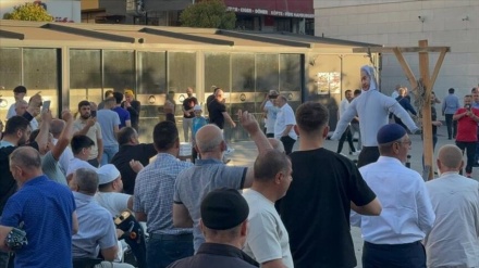 Xwenîşandana xelkê Tirkiyê dijî Rejîma Îsraîlê piştî xwendina nimêja Cejna Qurbanê