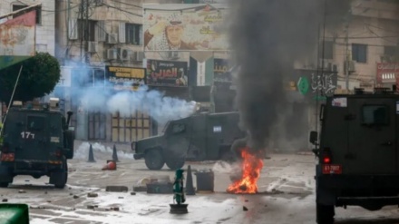 غرب اردن میں فلسطینی مجاہدین اور صیہونی فوج میں لڑائی