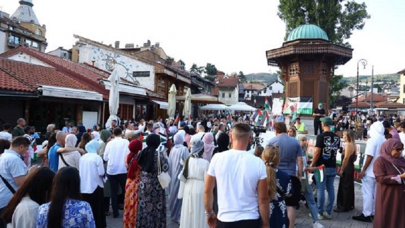 U Sarajevu održana protestna šetnja u znak podrške Palestincima u Gazi
